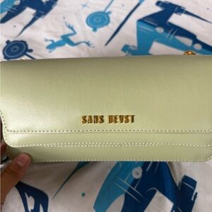 Sans Beast Mint Green Clutch